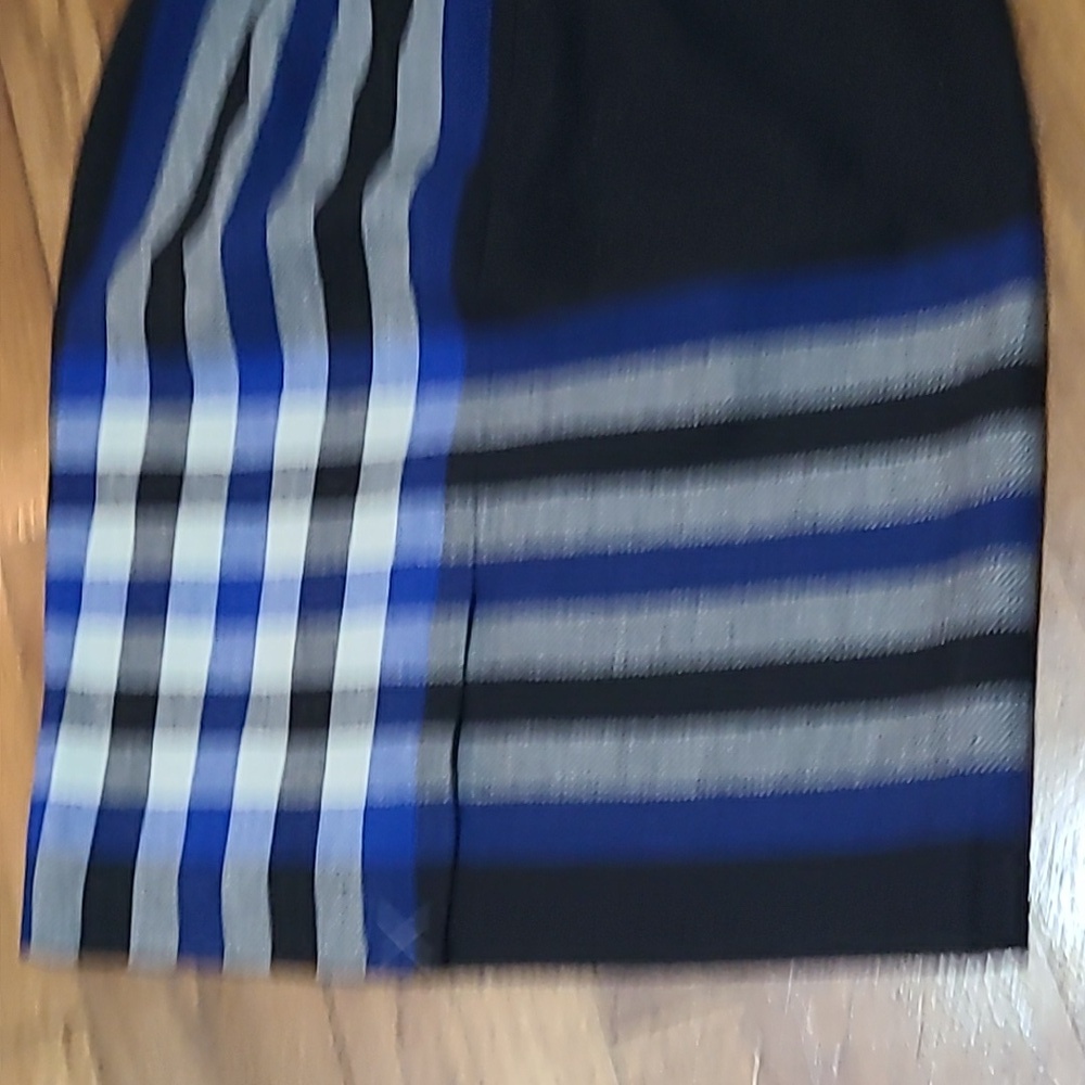 Talbots Wool blend herringbone Striped patterned pencil‎ skirt size 4P NWT - Picture 6 of 7